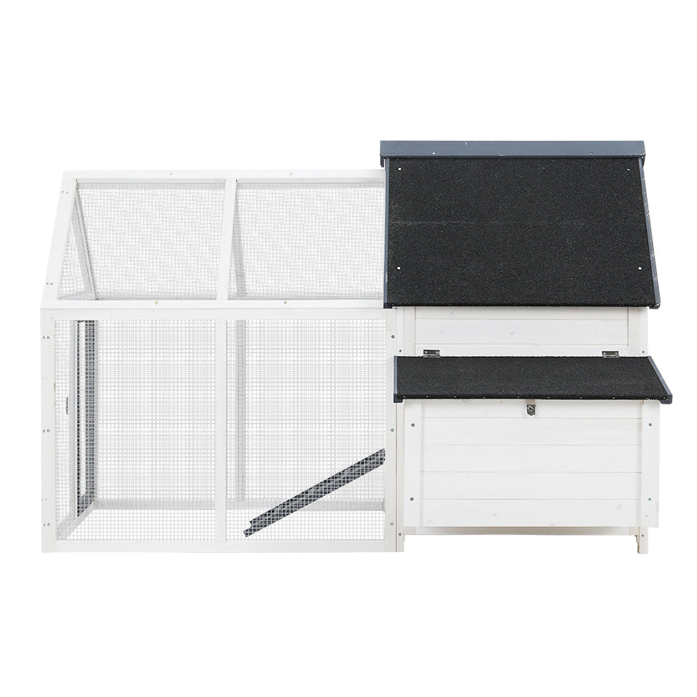 i.Pet Chicken Coop Rabbit Hutch 166cm x 120cm x 112cm Large Chicken Coop House Run Cage Wooden
