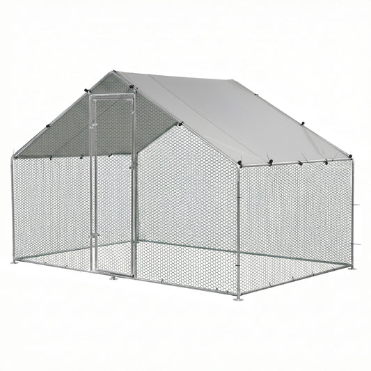 i.Pet Chicken Coop Rabbit Hutch Outdoor Run Walk in Hen Cage Ferret House 3x2x2m