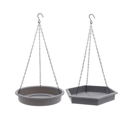 Outdoor Garden Hanging Bird Feeder Garden Automatic Hummingbird Water Feeder - Grey
