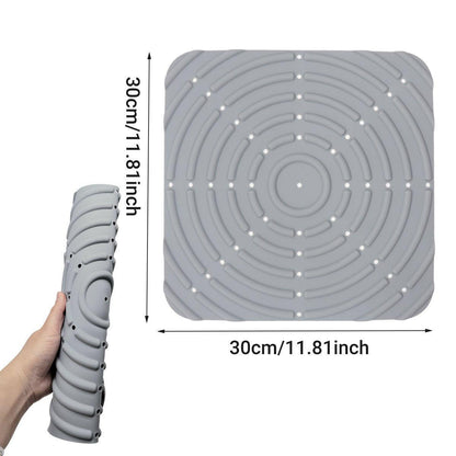 Washable Silicone Nesting Box Bedding Reusable Under Bedding for Chicken Coop - Black-2PCS