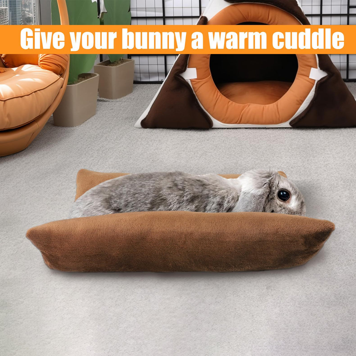 Small Animal Bed Cushion Plush Sleeping Mat for Pet Carrier Cage Nest Hamster - Pink