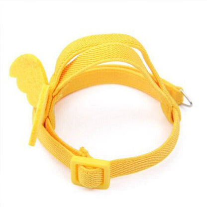 Parrot Bird Harness Leash Adjustable Flying Training Rope Cockatiel Conure Budgie - Blue