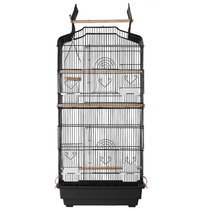 VEVOR Bird Flight Cage 39 in Hanging Metal Parakeet Cage for Cockatiels Parrot